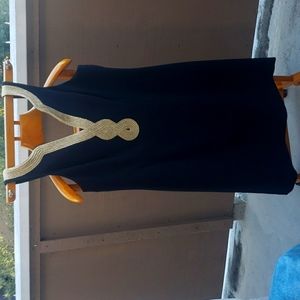 Black and Gold Pappagallo Dress